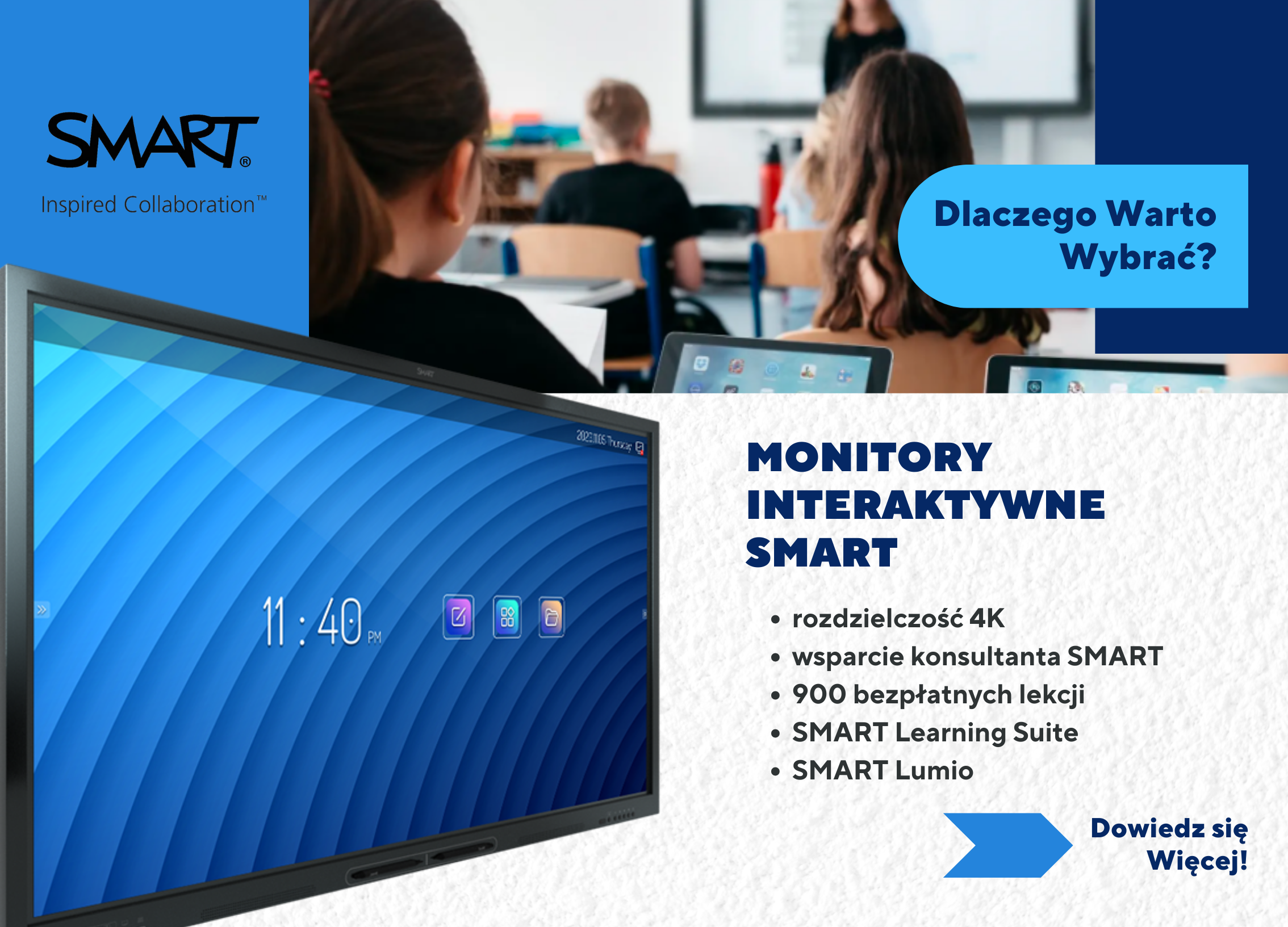 Monitor interaktywny – zastosowanie w szkole